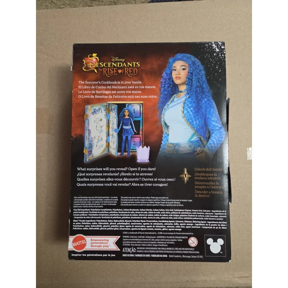 Disney Descendants Rise of Red Sorcerers Cookbook Mattel Doll Slime Fizzy Reveal
